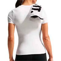 Nike camisetas fitness mujer W NK ONE FITTED SS TOP vista trasera