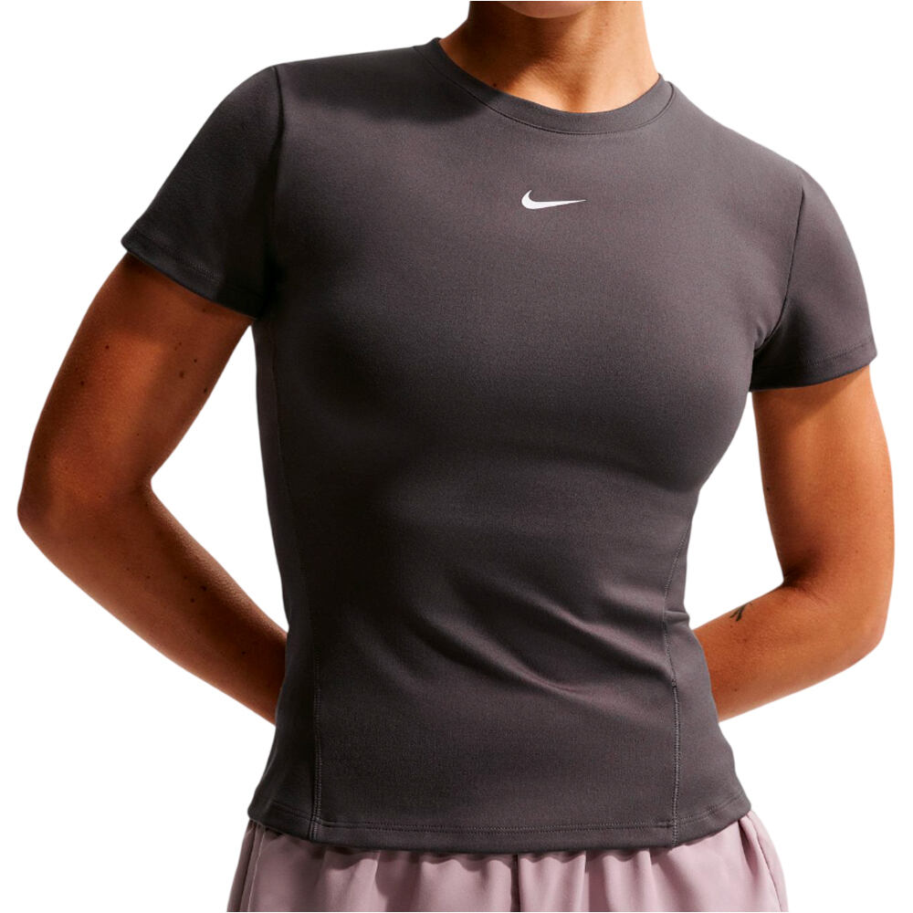 Nike camisetas fitness mujer W NK ONE FTTD SS TOP vista detalle