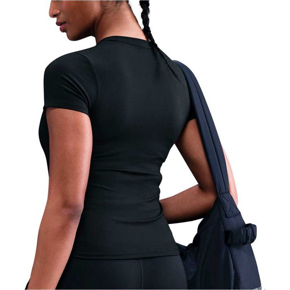 Nike camisetas fitness mujer W NK ONE FTTD SS TOP vista trasera