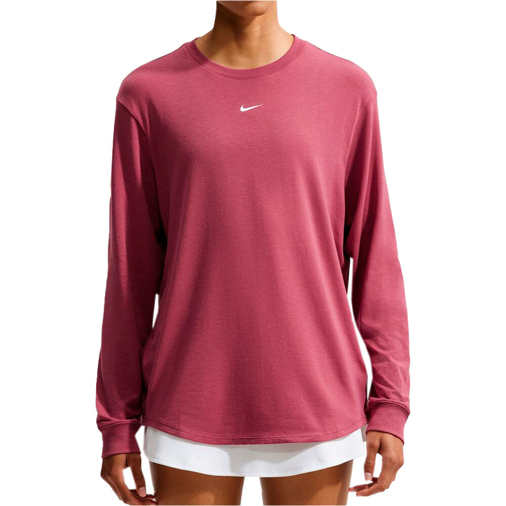 Nike camisetas fitness mujer W NK ONE RELAXED DF LS TOP vista frontal