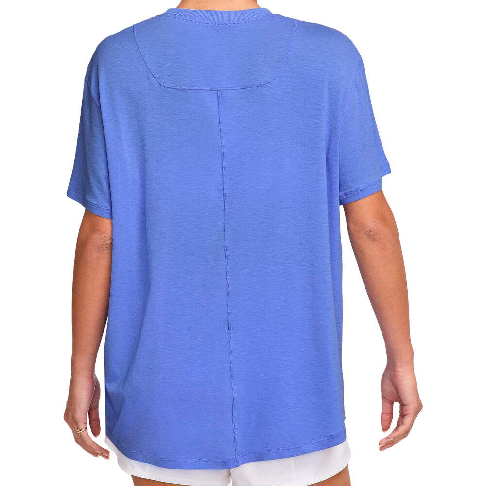 Nike camisetas fitness mujer W NK ONE RELAXED DF SS TOP vista trasera