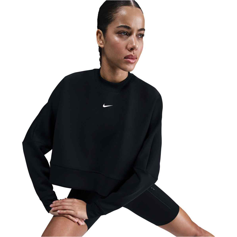 Nike camisetas fitness mujer W NK PRIMA DF CREW TOP GG vista frontal