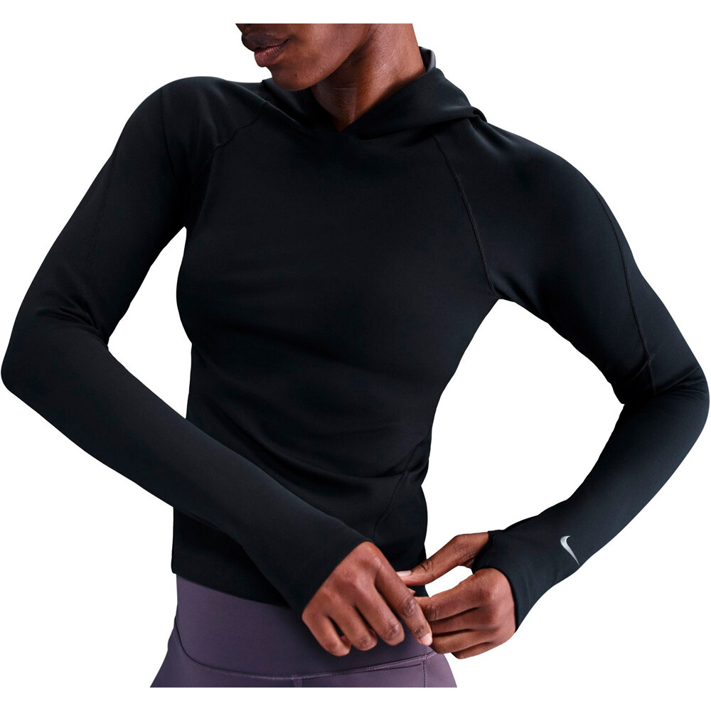 Nike camisetas fitness mujer W NK UNVRSA DF HD LS TOP vista detalle