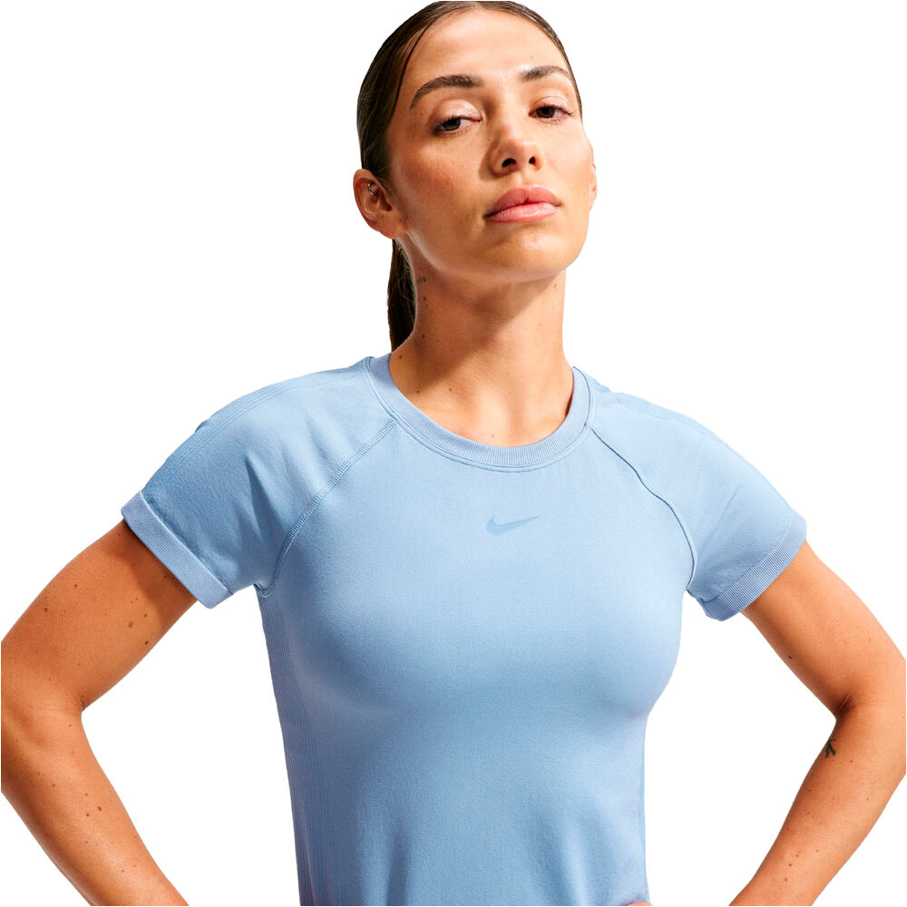 Nike camisetas fitness mujer W NP DF SMLS SS TOP vista detalle