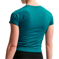 Nike camisetas fitness mujer W NP DF SMLS SS TOP vista trasera