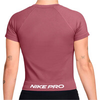 Nike camisetas fitness mujer W NP DF SMLS SS TOP WT vista trasera