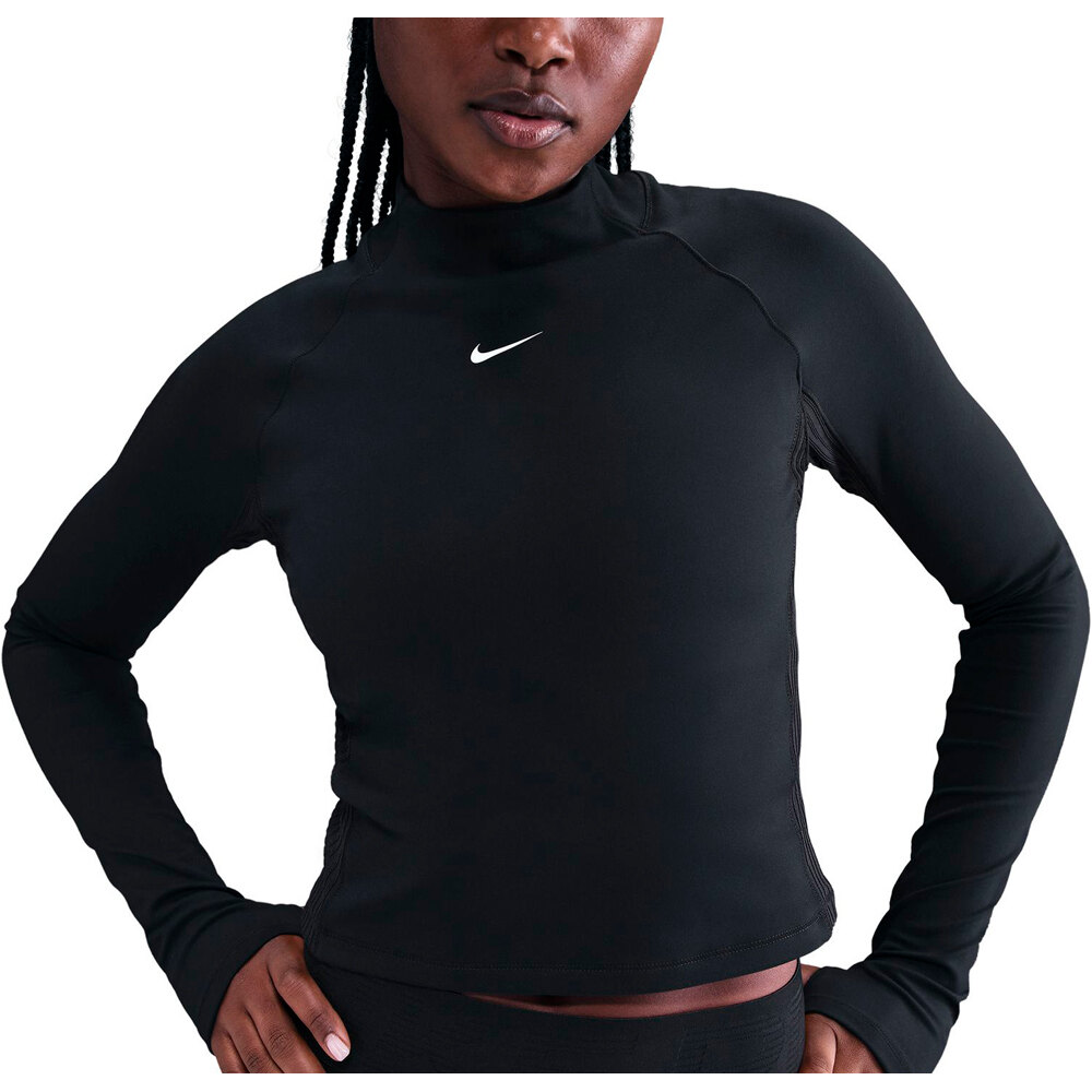 Nike camisetas fitness mujer W NP DF WARM LS TOP GG vista detalle