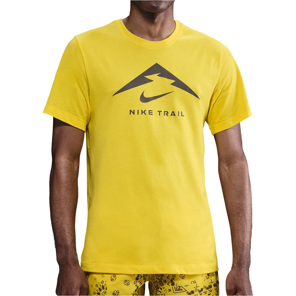 Nike camisetas trail running manga corta hombre M NK DF TEE TRAIL LOGO vista frontal