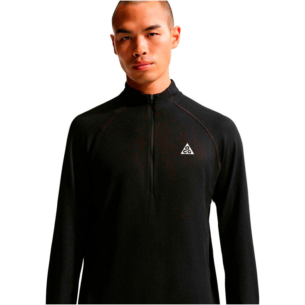 Nike camisetas trail running manga larga hombre M ACG DF TRAIL MIDLAYER HZ vista detalle