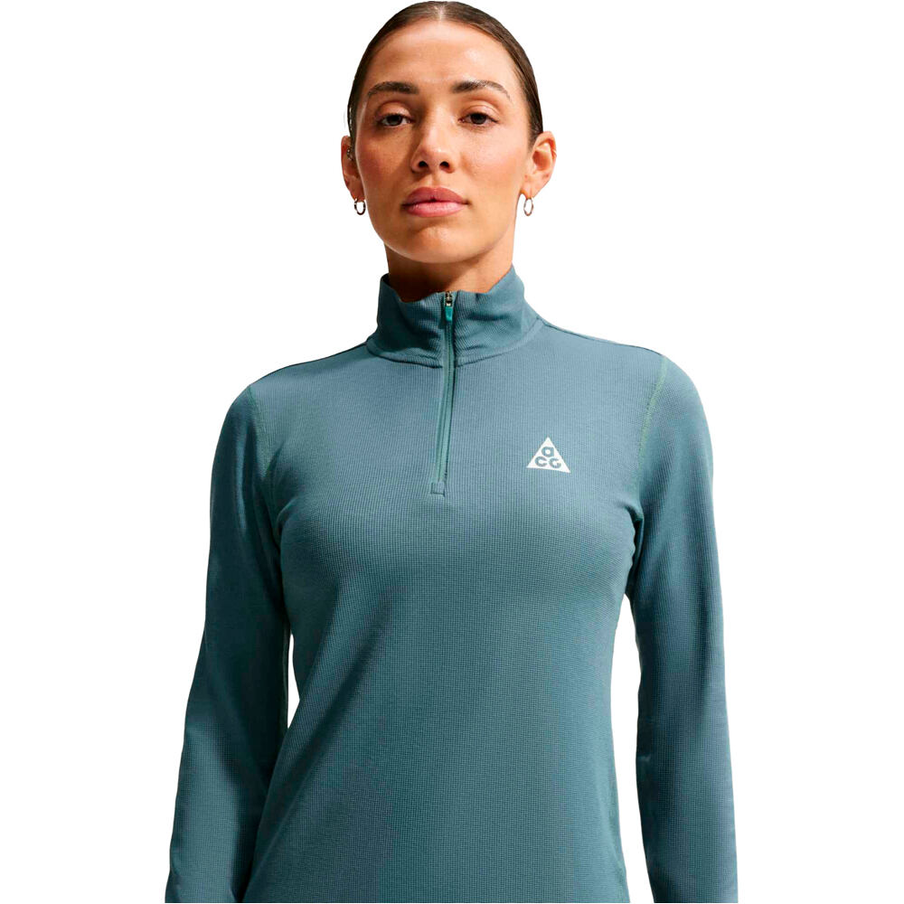 Nike camisetas trail running manga larga mujer W ACG TRAIL DF HZ MIDLAYER vista detalle