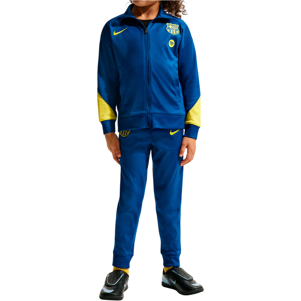 Nike chandal fútbol de equipos oficiales niño FCB LK NK DF STRK TRK SUIT KSE vista frontal