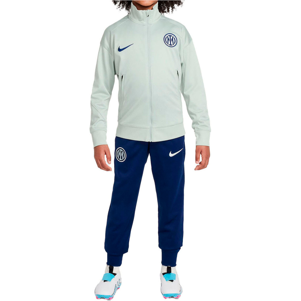 Nike chandal fútbol de equipos oficiales niño INTER Y NK DF STRK TRK SUIT K vista frontal