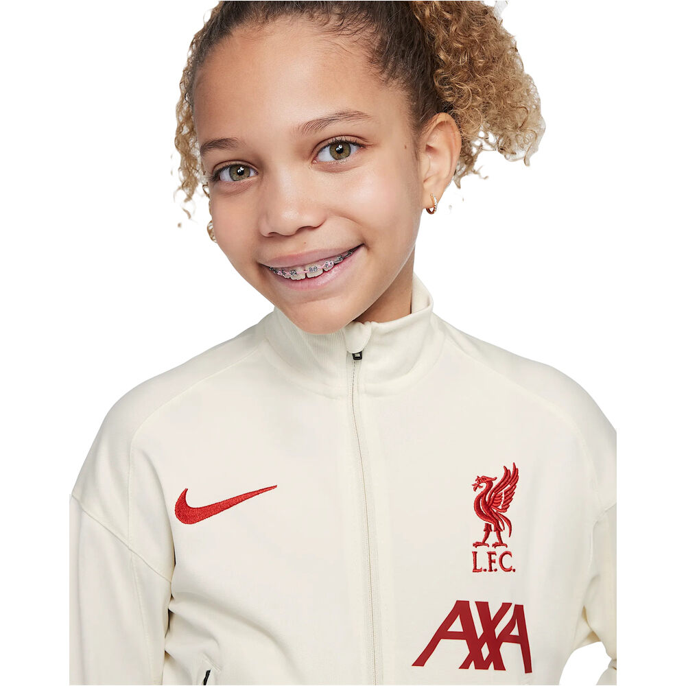 Nike chandal fútbol de equipos oficiales niño LIVERPOOL 25 Y NK DF STRK TRK SUIT K SE vista detalle