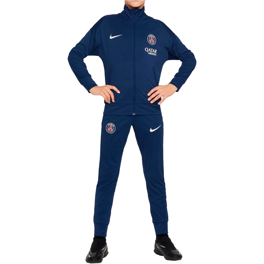 Nike chandal fútbol de equipos oficiales niño PSG YNK DF ACDPR TRK SUIT KESN vista frontal