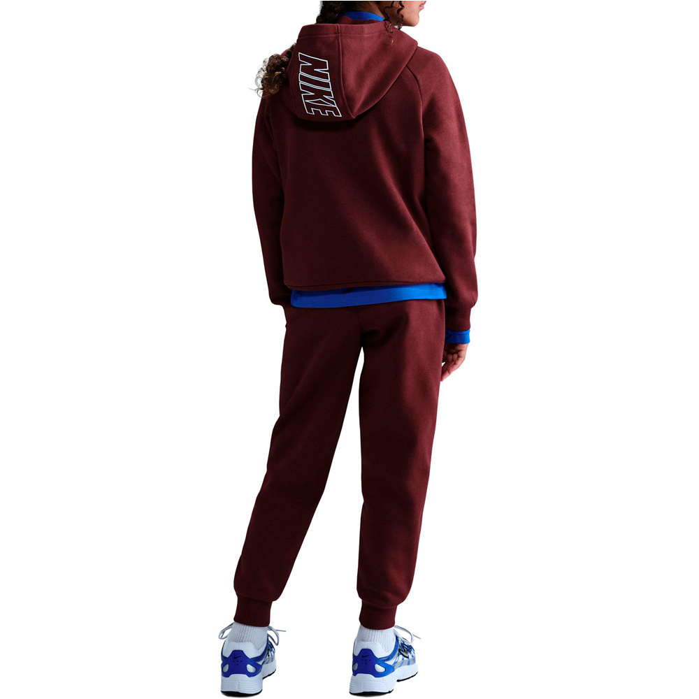 Nike chándal niña (senior) K NSW CLUB FLC HDY TRACKSUIT vista trasera