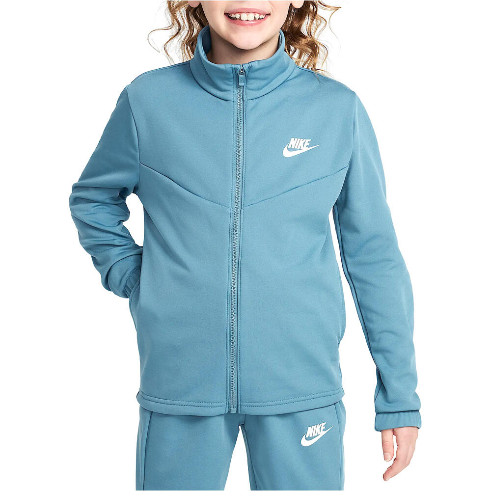 Nike chándal niño K NSW TRACKSUIT POLY FZ HBR vista detalle