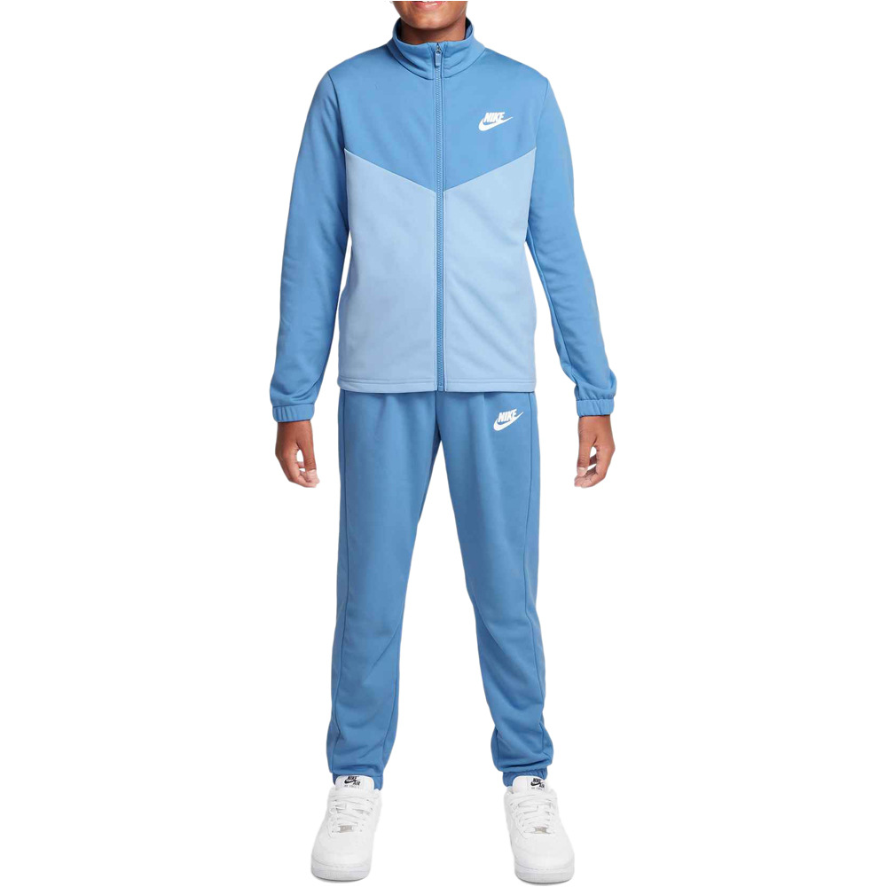 Nike chándal niño K NSW TRACKSUIT POLY FZ HBR vista frontal