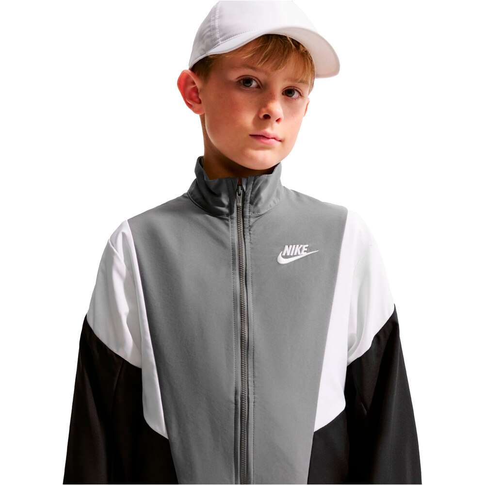 Nike chándal niño K NSW TRACKSUIT WVN FZ vista detalle