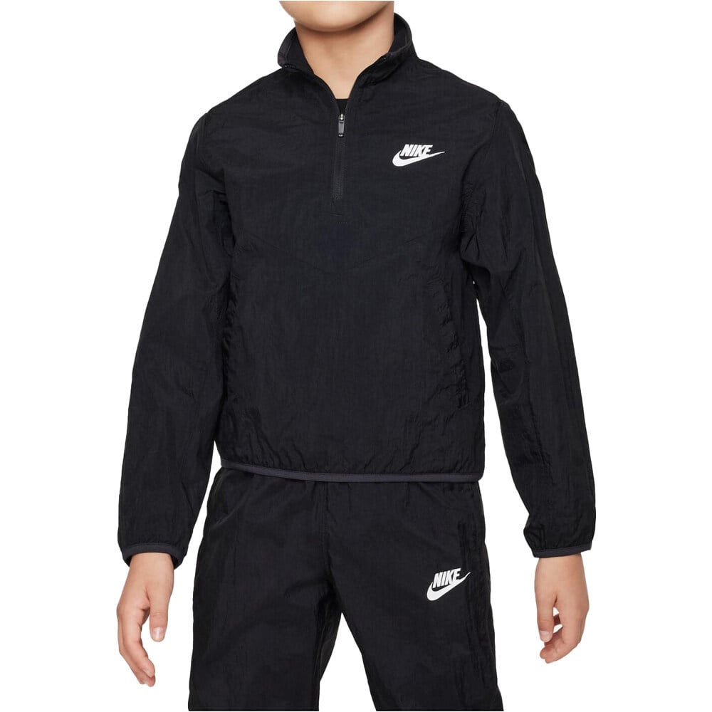 Nike chándal niño K NSW TRACKSUIT WVN QZ HBR vista detalle