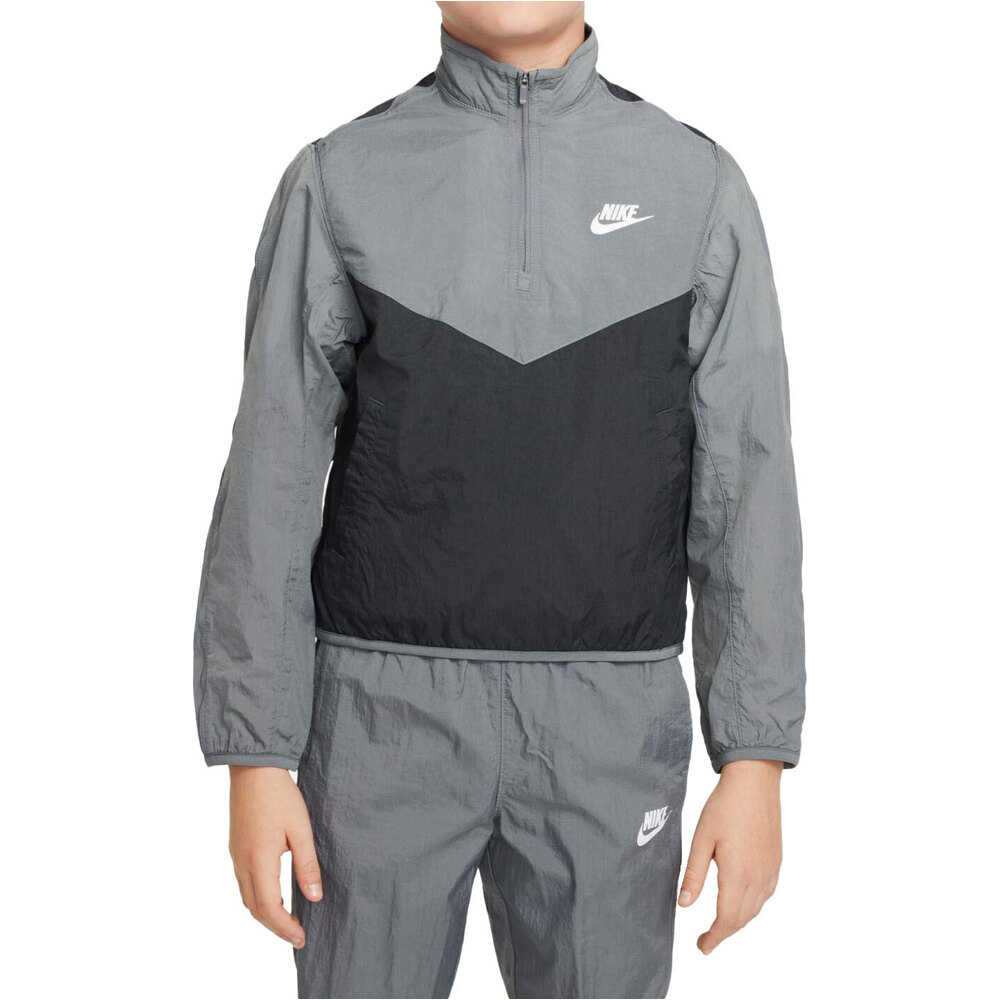 Nike chándal niño K NSW TRACKSUIT WVN QZ HBR vista detalle