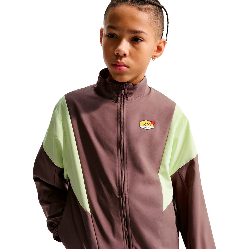 Nike chándal niño KM K NK TRACKSUIT WVN FZ vista detalle