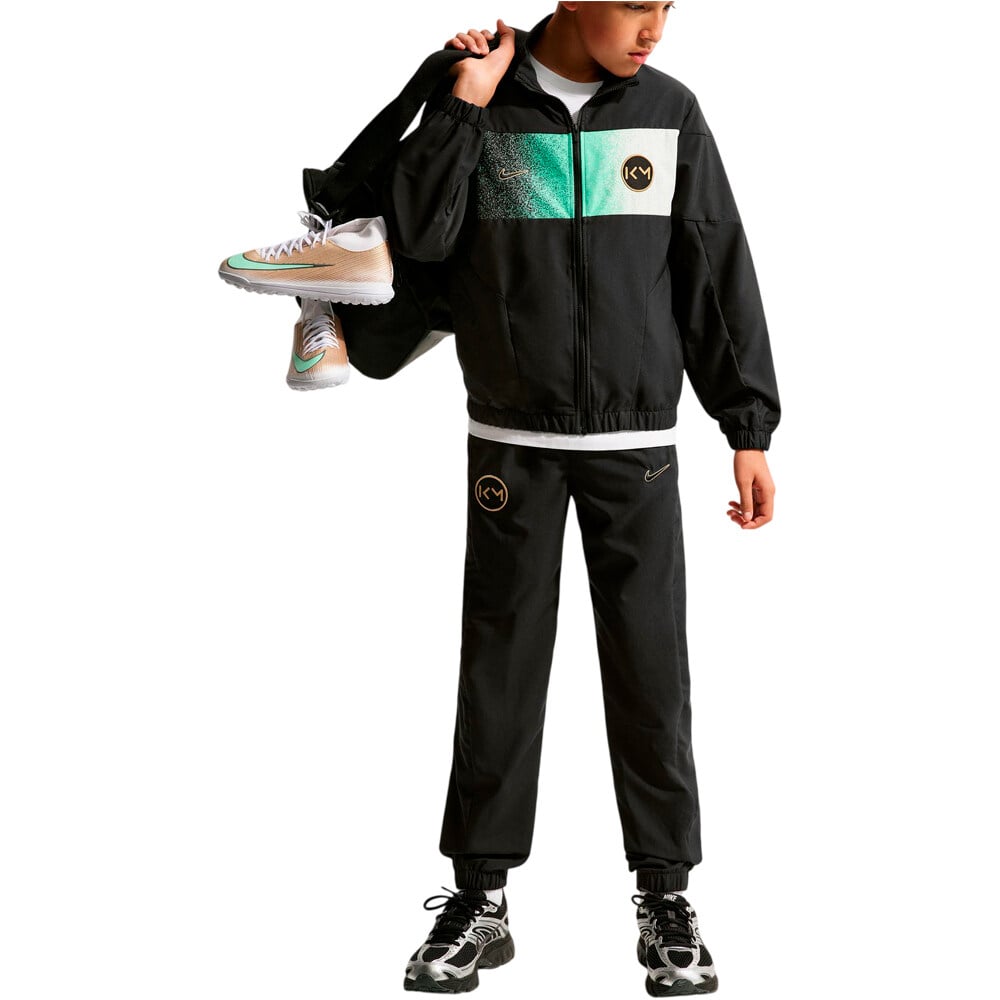 Nike chándal niño KM K TRACKSUIT WVN FZ vista frontal