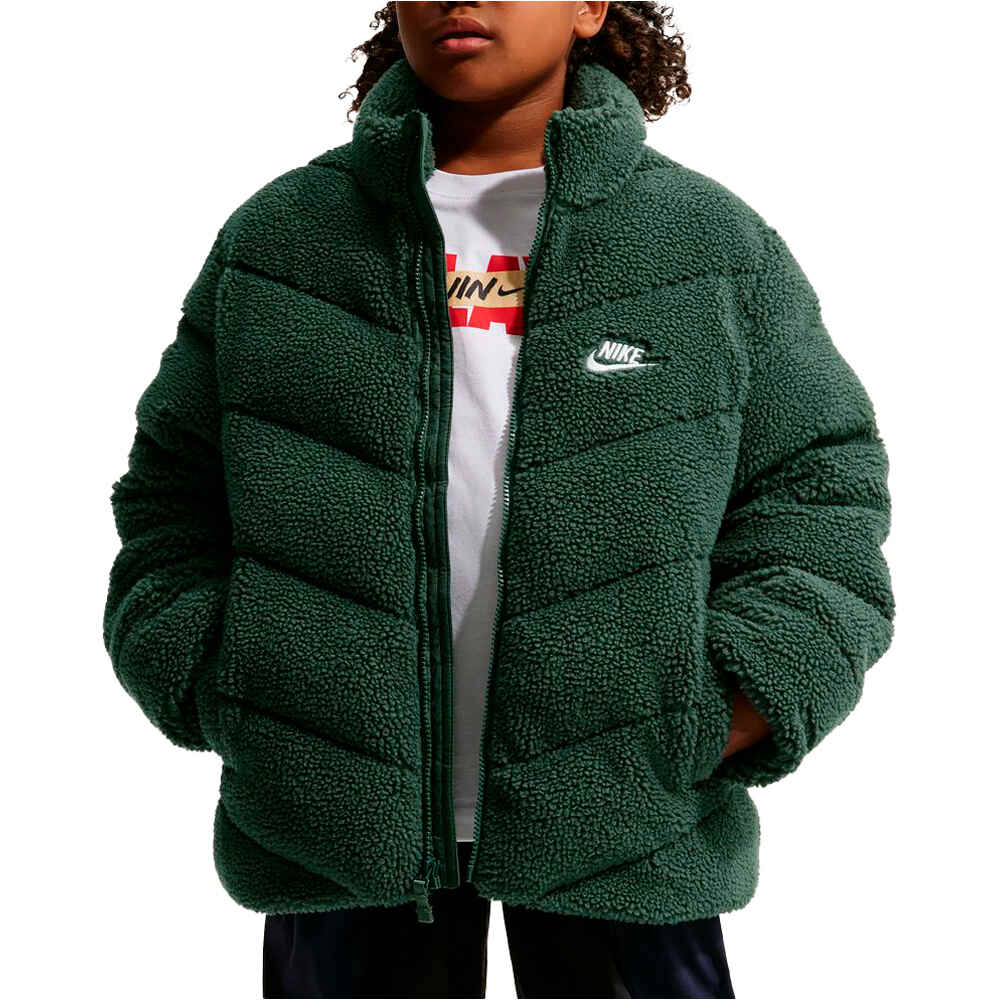 Nike chaqueta niña K NSW ADP TF PUFFER MTRL VNR vista frontal