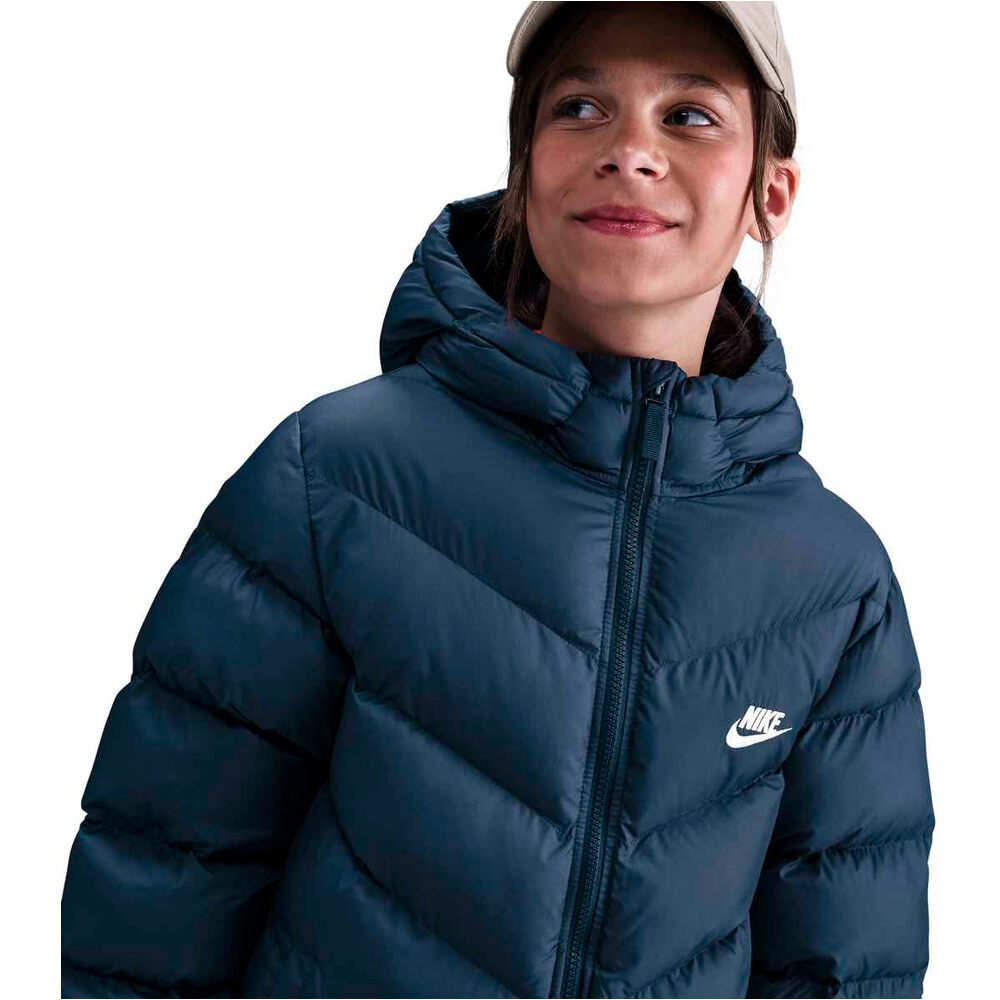 Nike chaqueta niña K NSW TF ADP PUFFER MID THIGH vista detalle