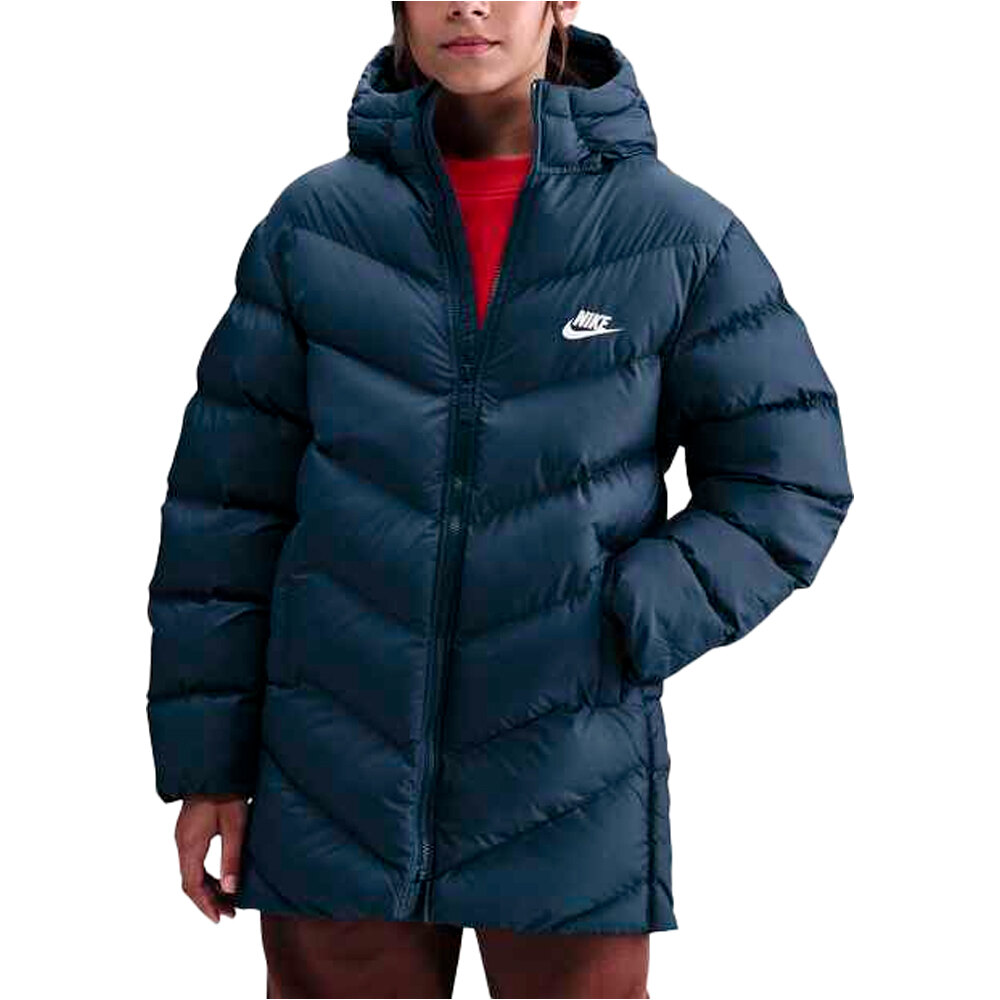 Nike chaqueta niña K NSW TF ADP PUFFER MID THIGH vista frontal