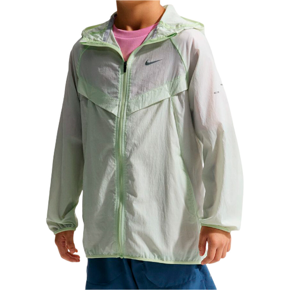 Nike Chaqueta Running Infantil K NK UV REPEL STRIDE JACKET vista frontal