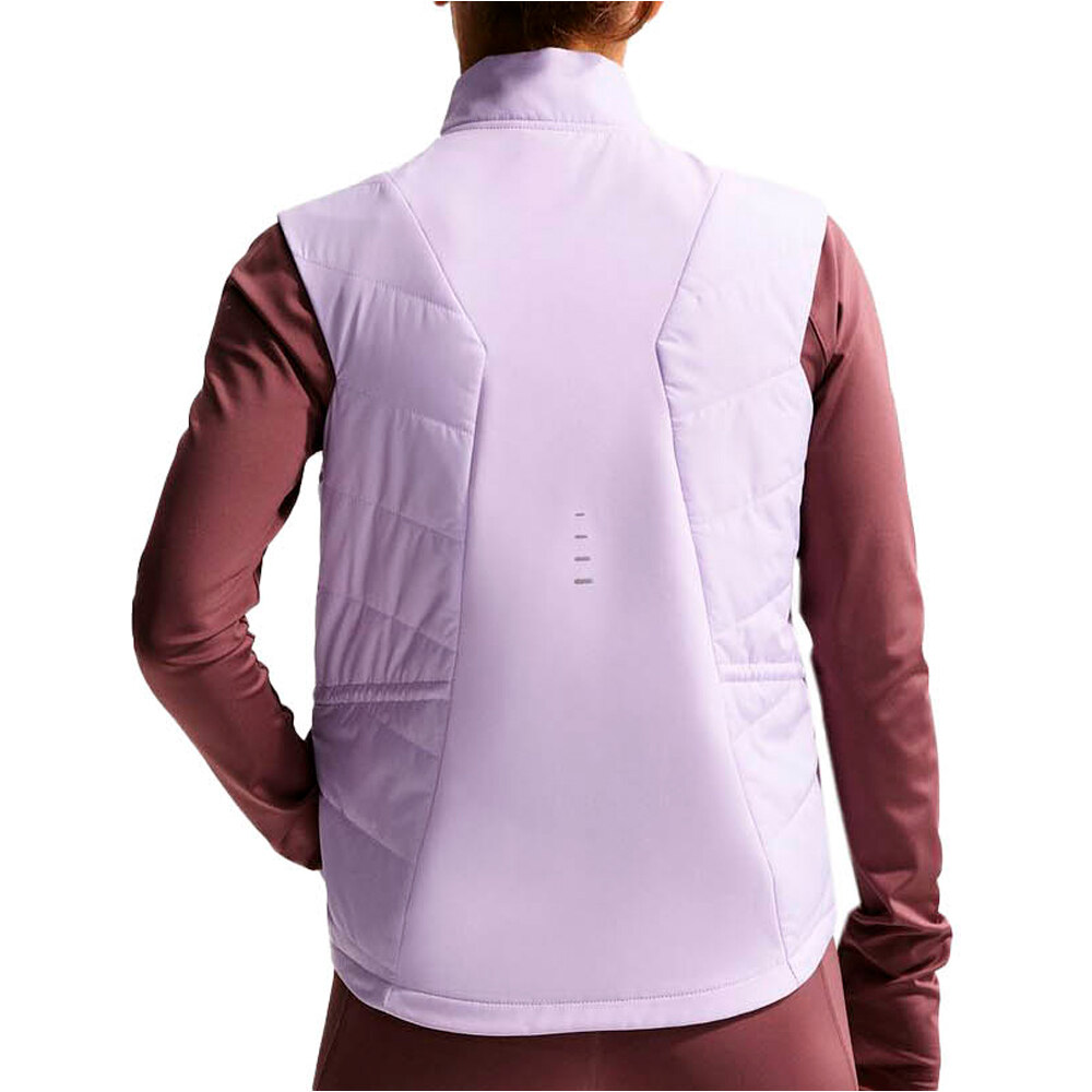 Nike CHAQUETA RUNNING MUJER W NK SWIFT TF FILL VEST vista trasera
