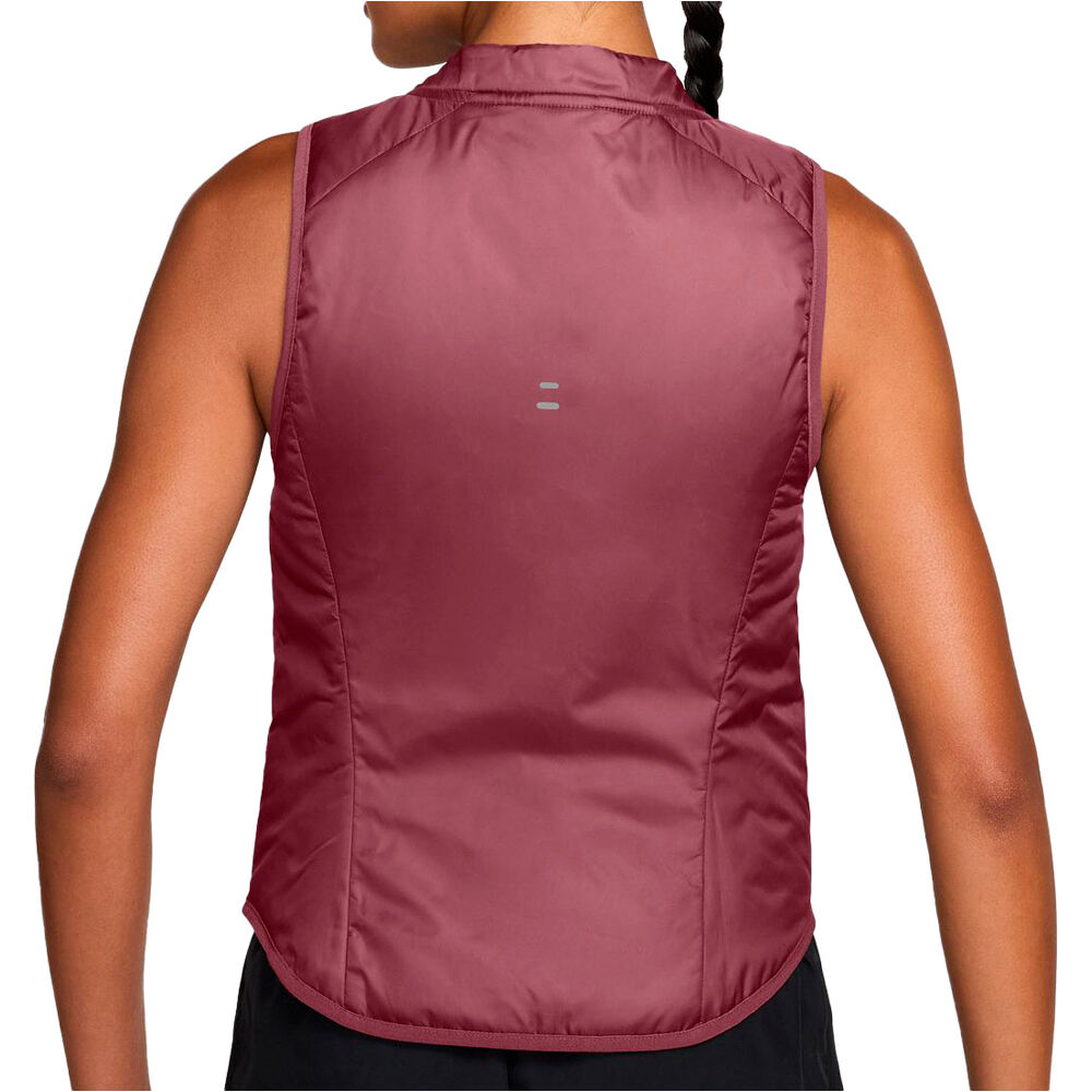 Nike Chaqueta Running Mujer W NK TEMPO RPL WRM VEST vista trasera