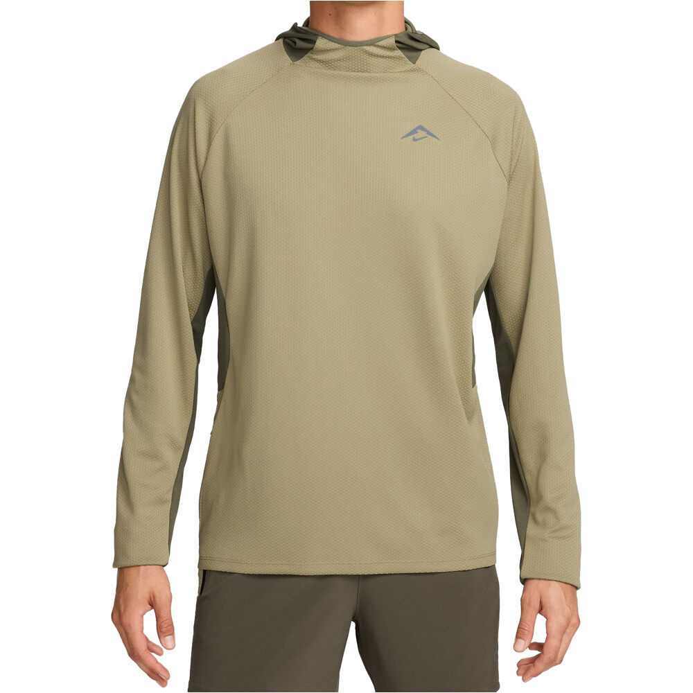 Nike CHAQUETA TRAIL RUNNING HOMBRE M NK DF UV TRAIL LS HD TOP vista frontal