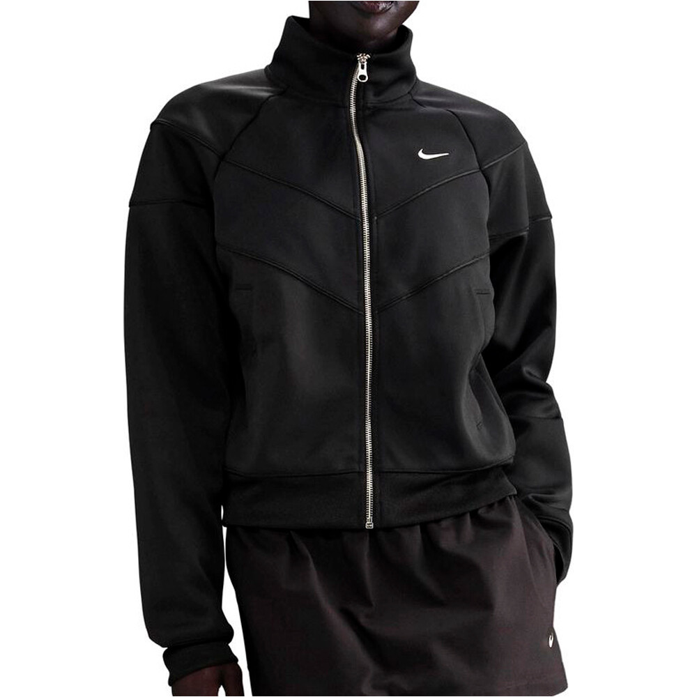 Nike chaquetas mujer W NSW NK WR POLY KNIT JKT vista frontal