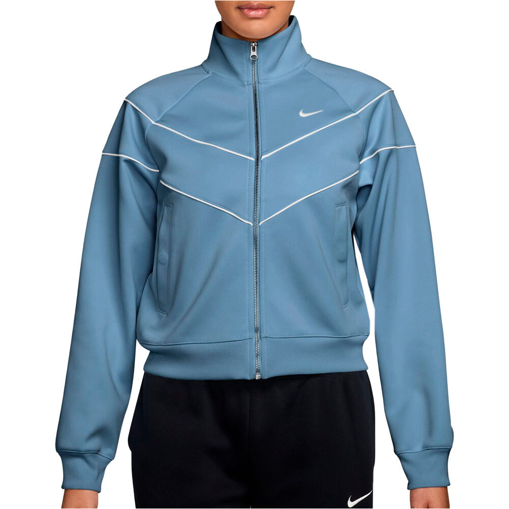 Nike chaquetas mujer W NSW NK WR POLY KNIT JKT vista frontal