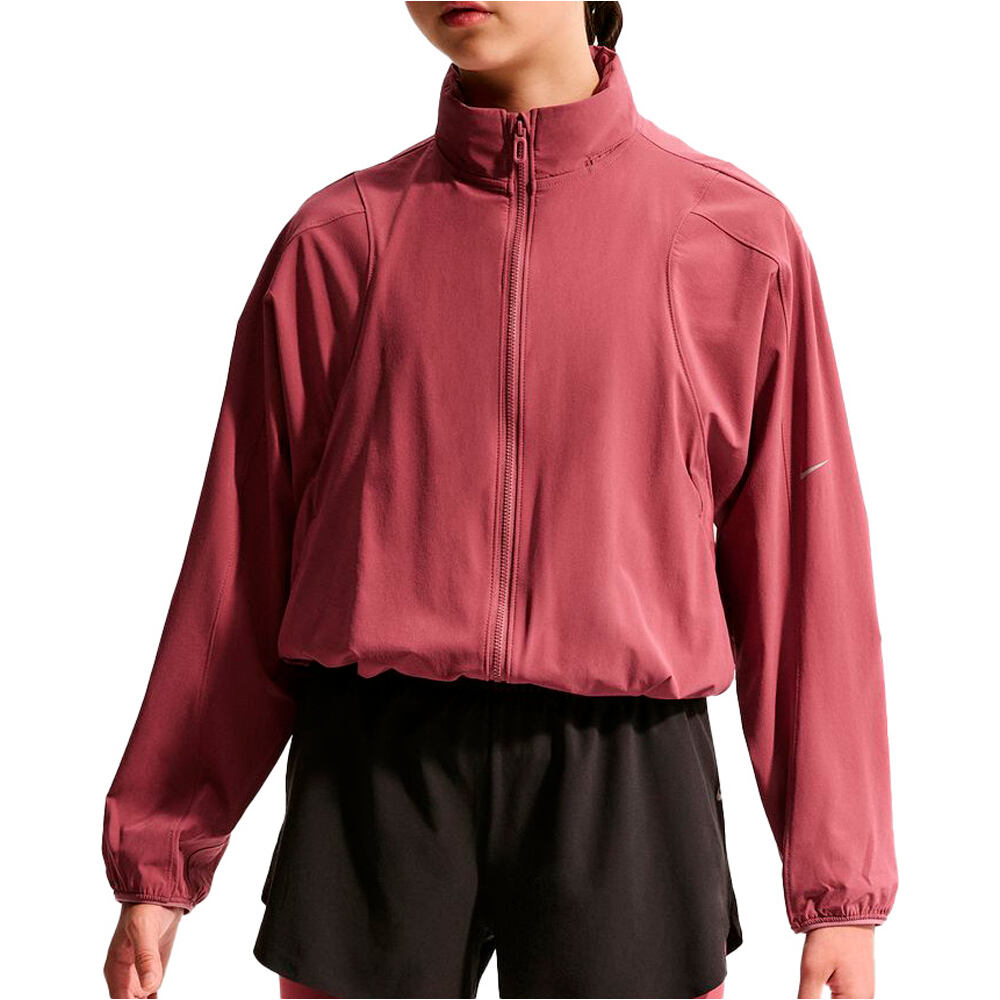 Nike chubasquero running niño G NK MAVN RPL UV RUN JKT vista frontal