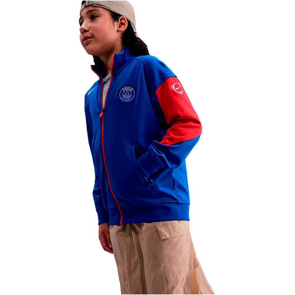 Nike chubasquero y chaquetones entrenamiento fútbol niño PSG YNK DF ACDPR ANTHMJKT K 3R 03