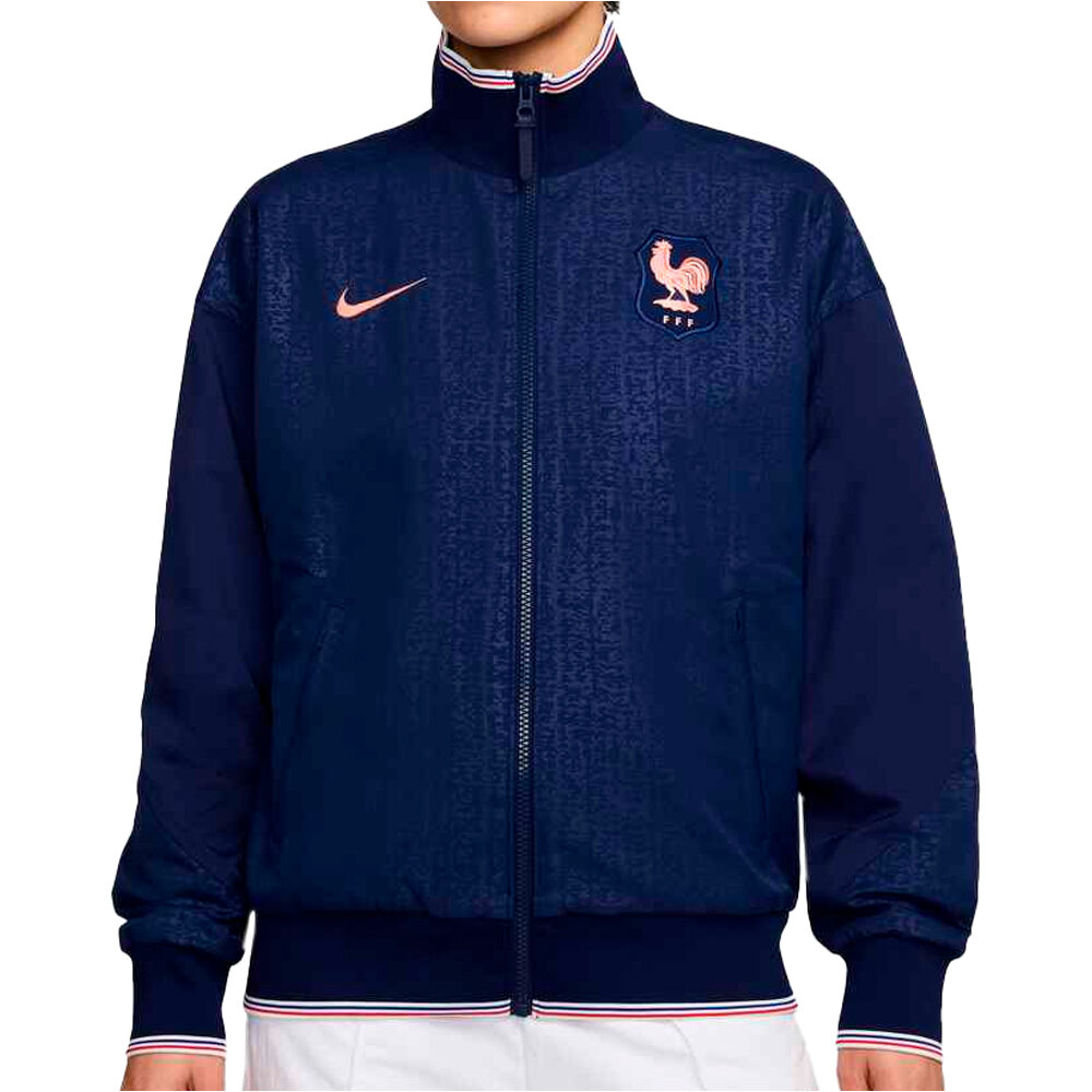 Nike chubasqueros y chaquetones entrenamiento fútbol FRANCIA 25 W NK DF STRK ANTHM JKT vista frontal