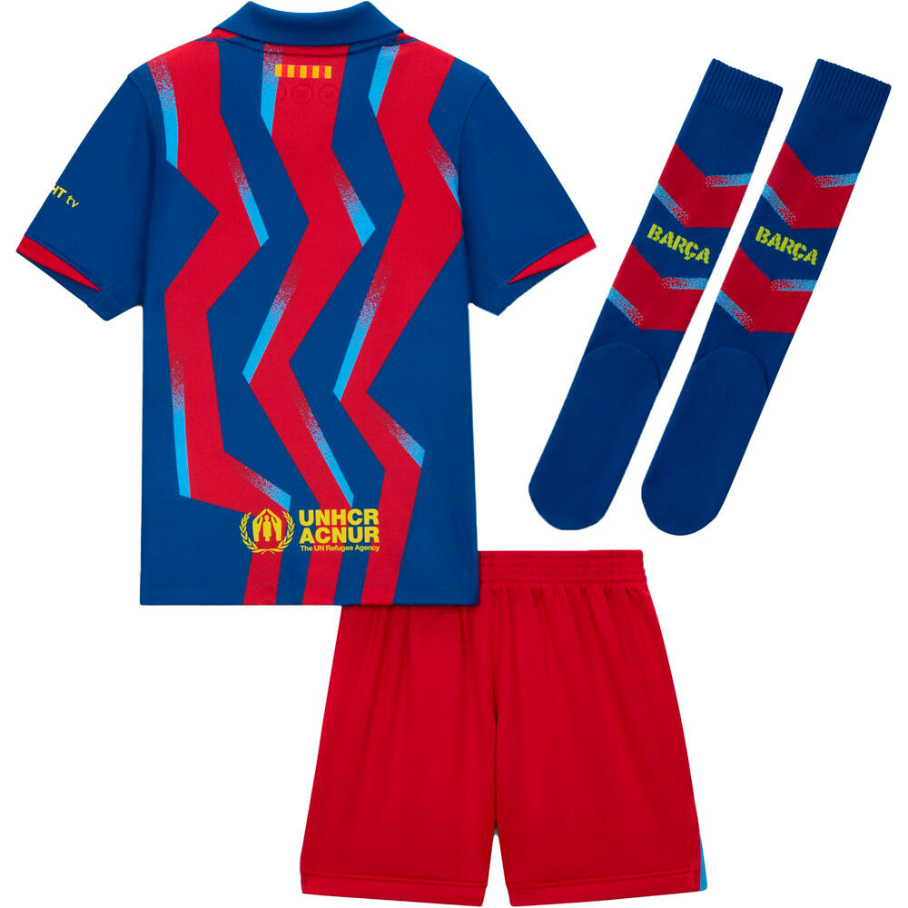 Nike equipación fútbol niño BARCELONA 26 LK NK DF KIT STAD 4R 08