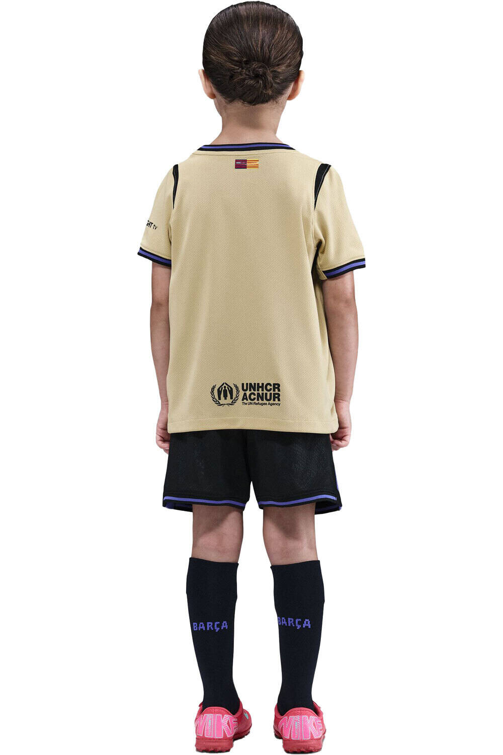 Nike equipación fútbol niño BARCELONA 26 LK NK DF KIT STAD AW vista trasera