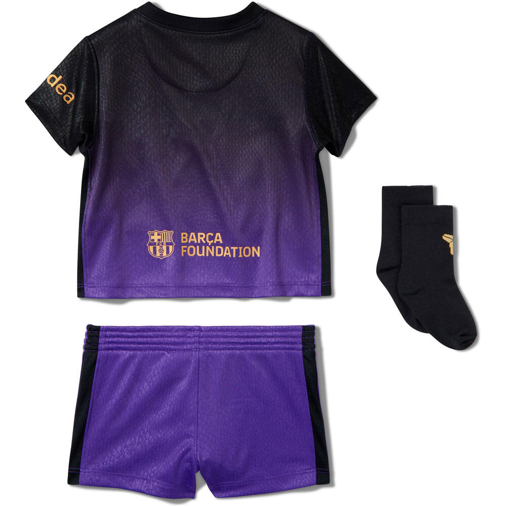 Nike equipación fútbol niño BARCELONA 27 INF NK DF KIT STAD AW vista trasera