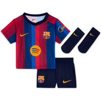 Nike equipación fútbol niño BARCELONA 27 INF NK DF KIT STAD HM vista frontal