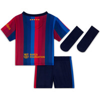 Nike equipación fútbol niño BARCELONA 27 INF NK DF KIT STAD HM vista trasera