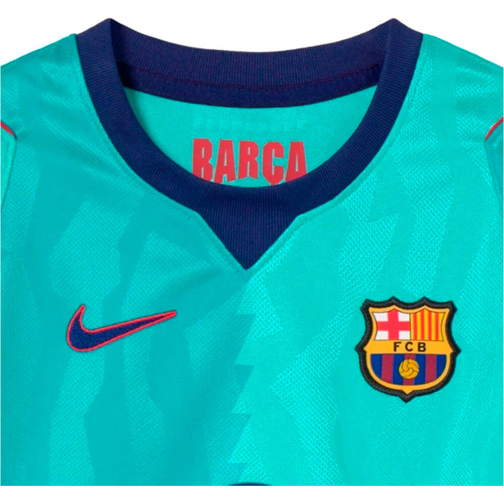 Nike equipación fútbol niño BARCELONA 27 LK NK DF KIT STAD 3RD vista trasera