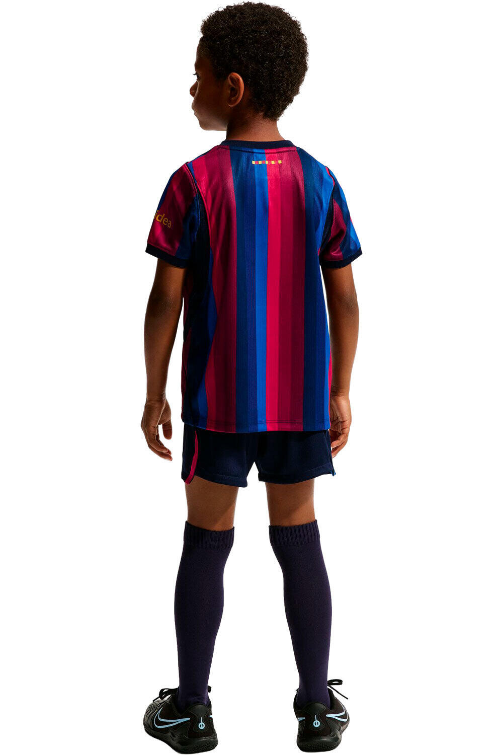 Nike equipación fútbol niño BARCELONA 27 LK NK DF KIT STAD HM vista trasera