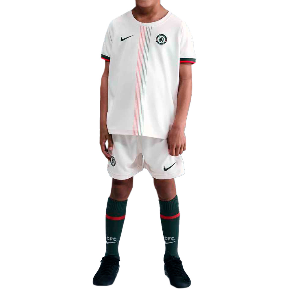Nike equipación fútbol niño CHELSEA 25 LK NK DF KIT STAD AW vista frontal