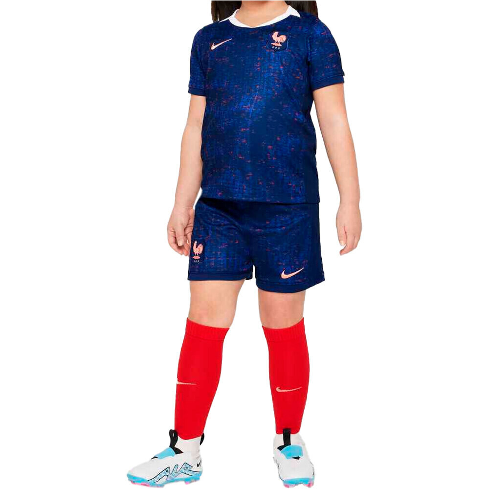 Nike equipación fútbol niño FRANCIA 25 LK NK DF STAD KIT HM vista frontal