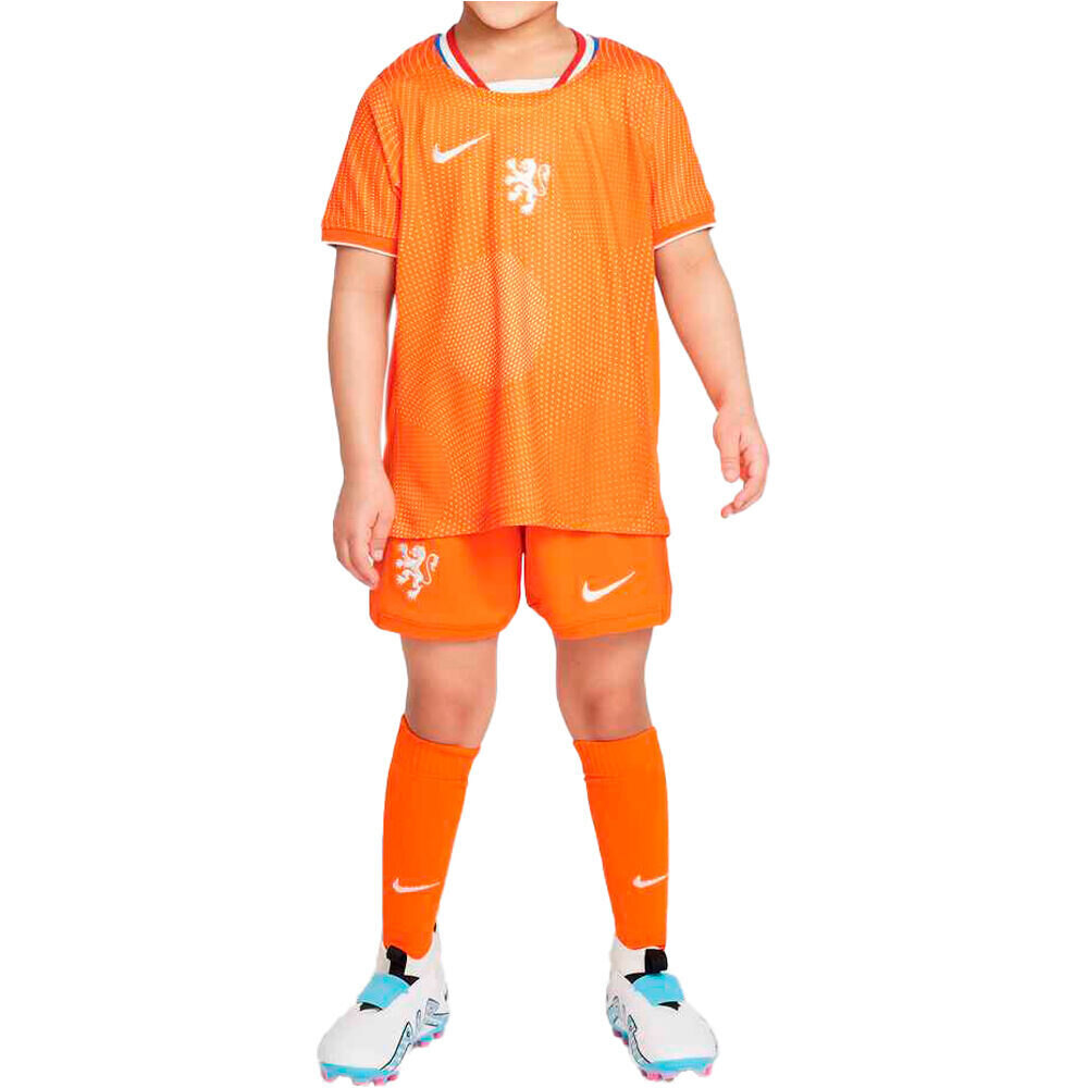 Nike equipación fútbol niño HOLANDA 25 LK NK DF KIT STAD HM vista frontal
