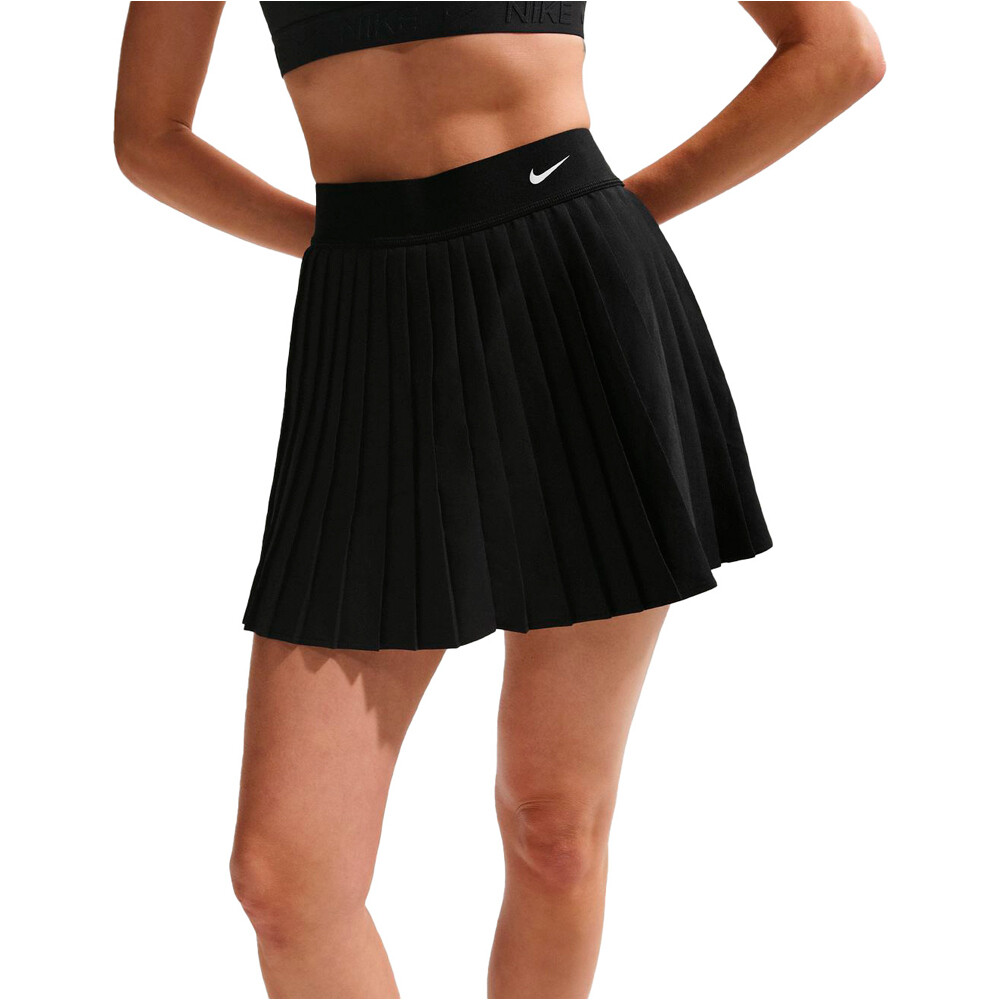 Nike falda tenis W NK DF VCTRY SKRT HR PLTED vista frontal