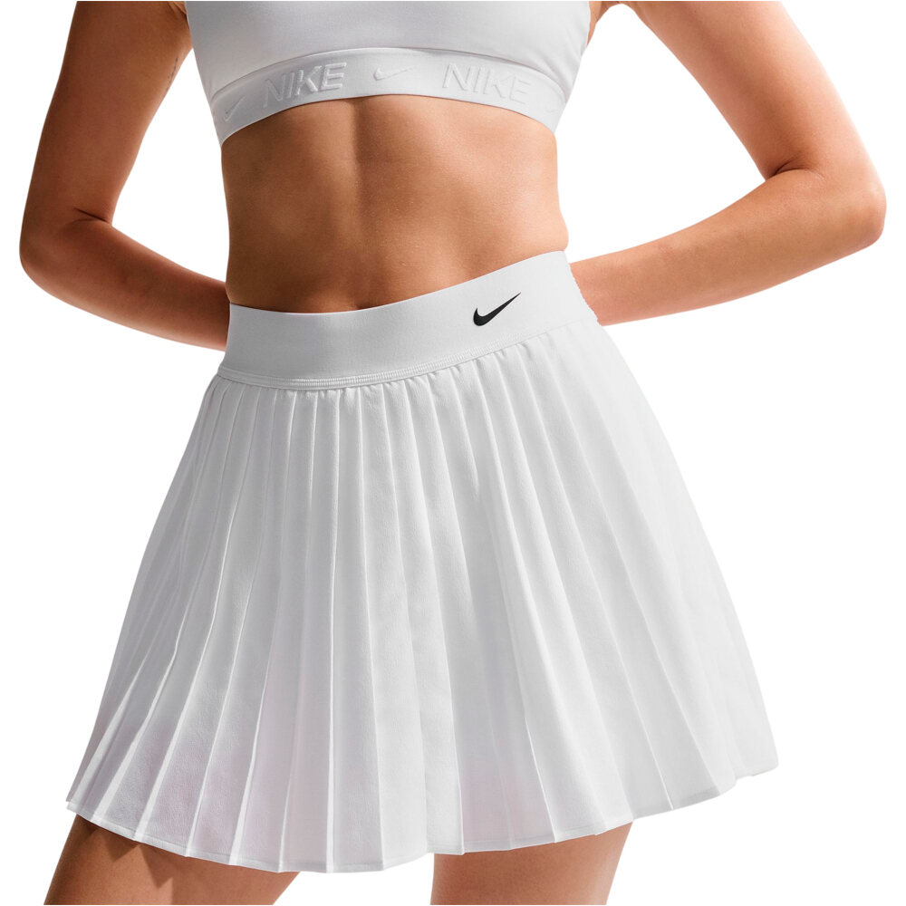 Nike falda tenis W NK DF VCTRY SKRT HR PLTED vista trasera